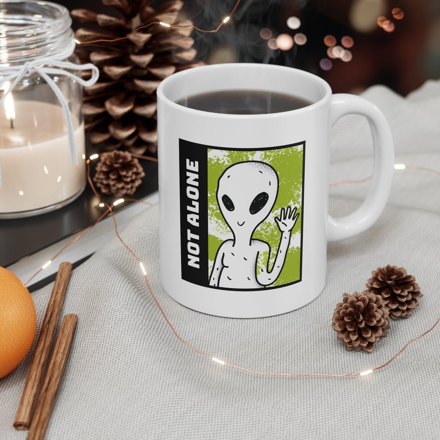 NOT ALONE MUG
