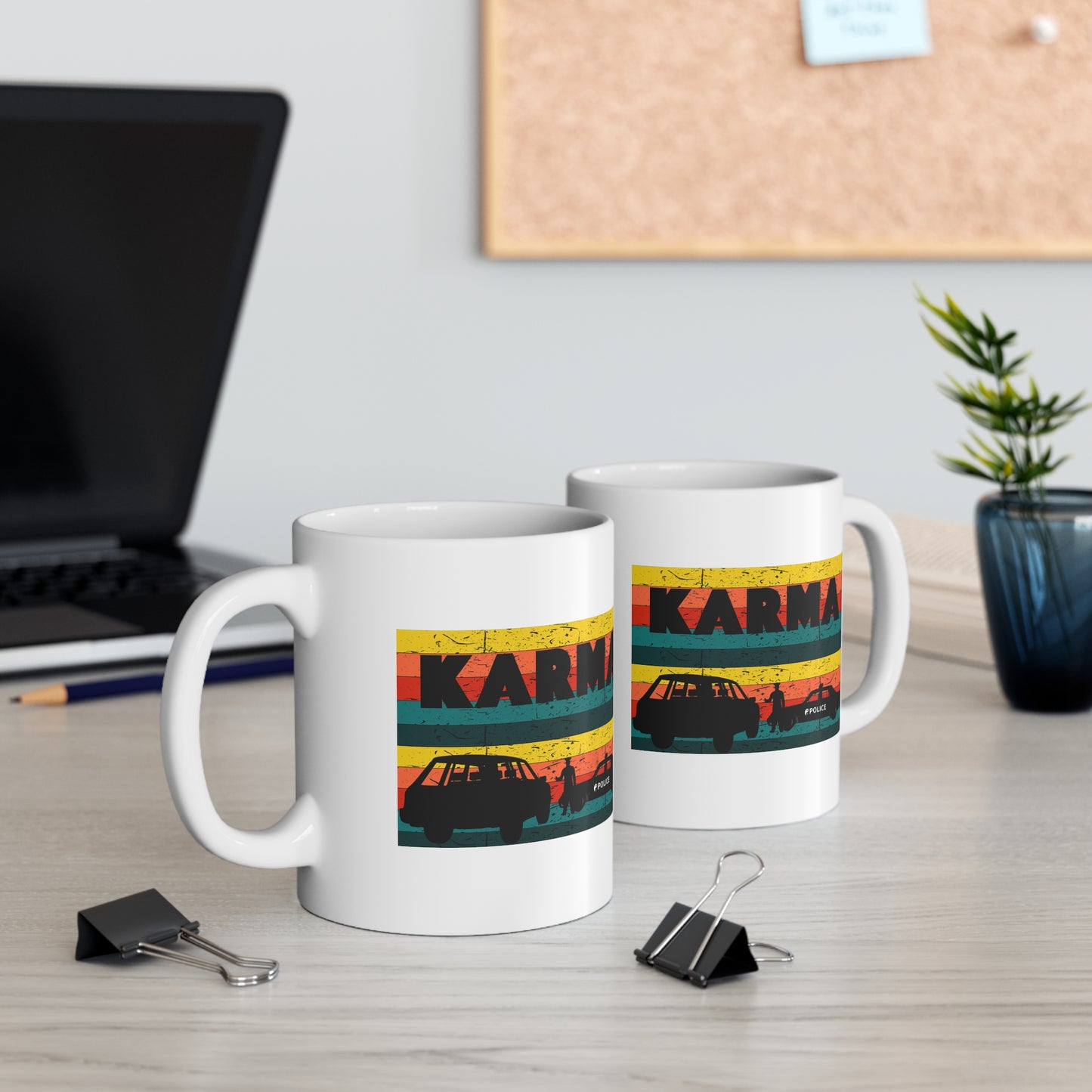 KARMA POLICE Ceramic Mug 11oz