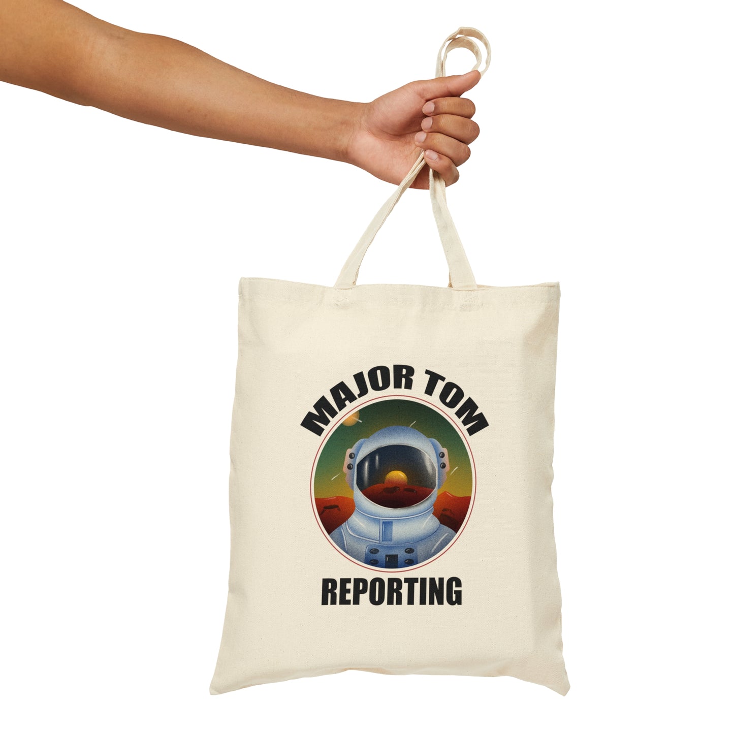 MAJOR TOM VINYL Cotton Canvas Tote Bag