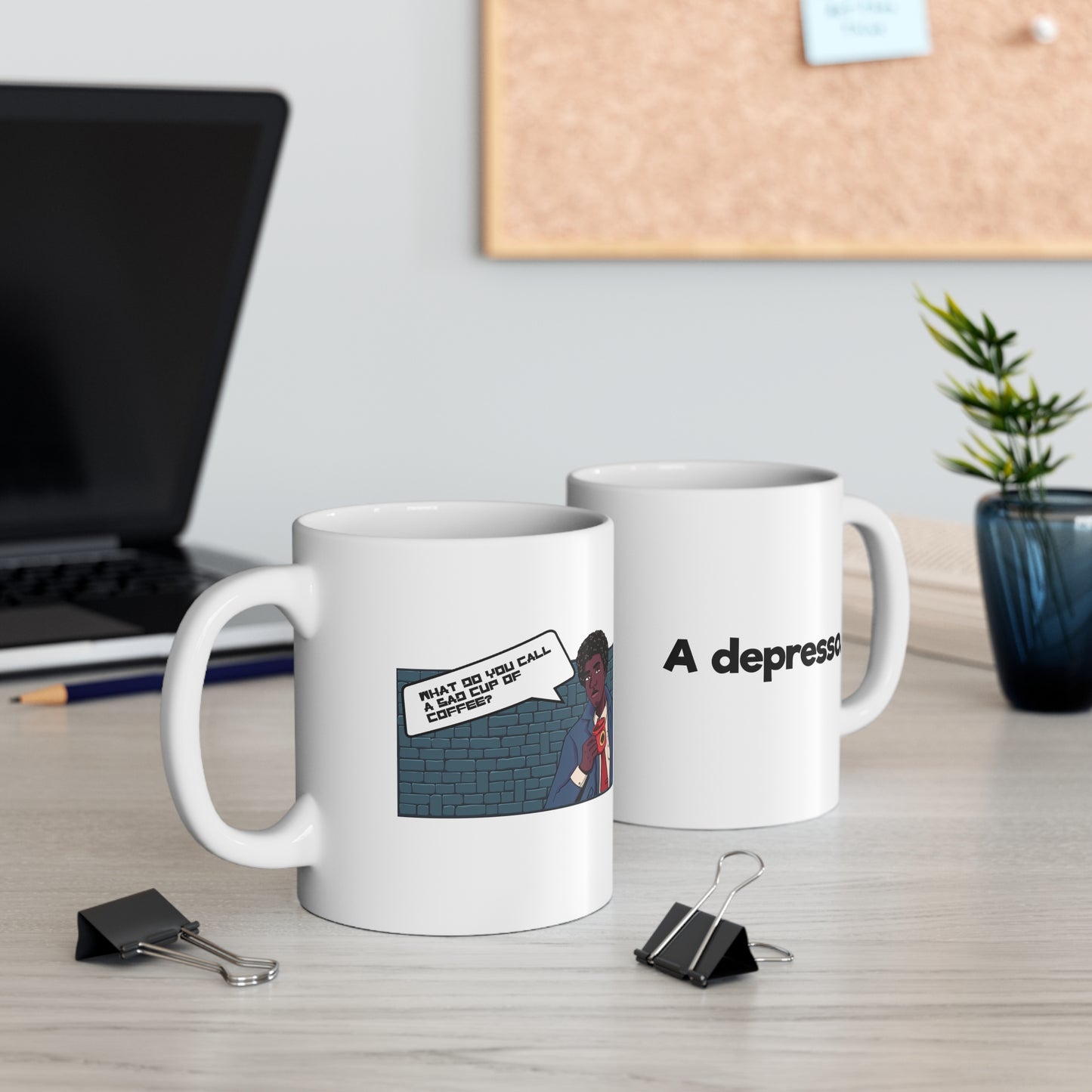 DEPRESSO Ceramic Mug 11oz