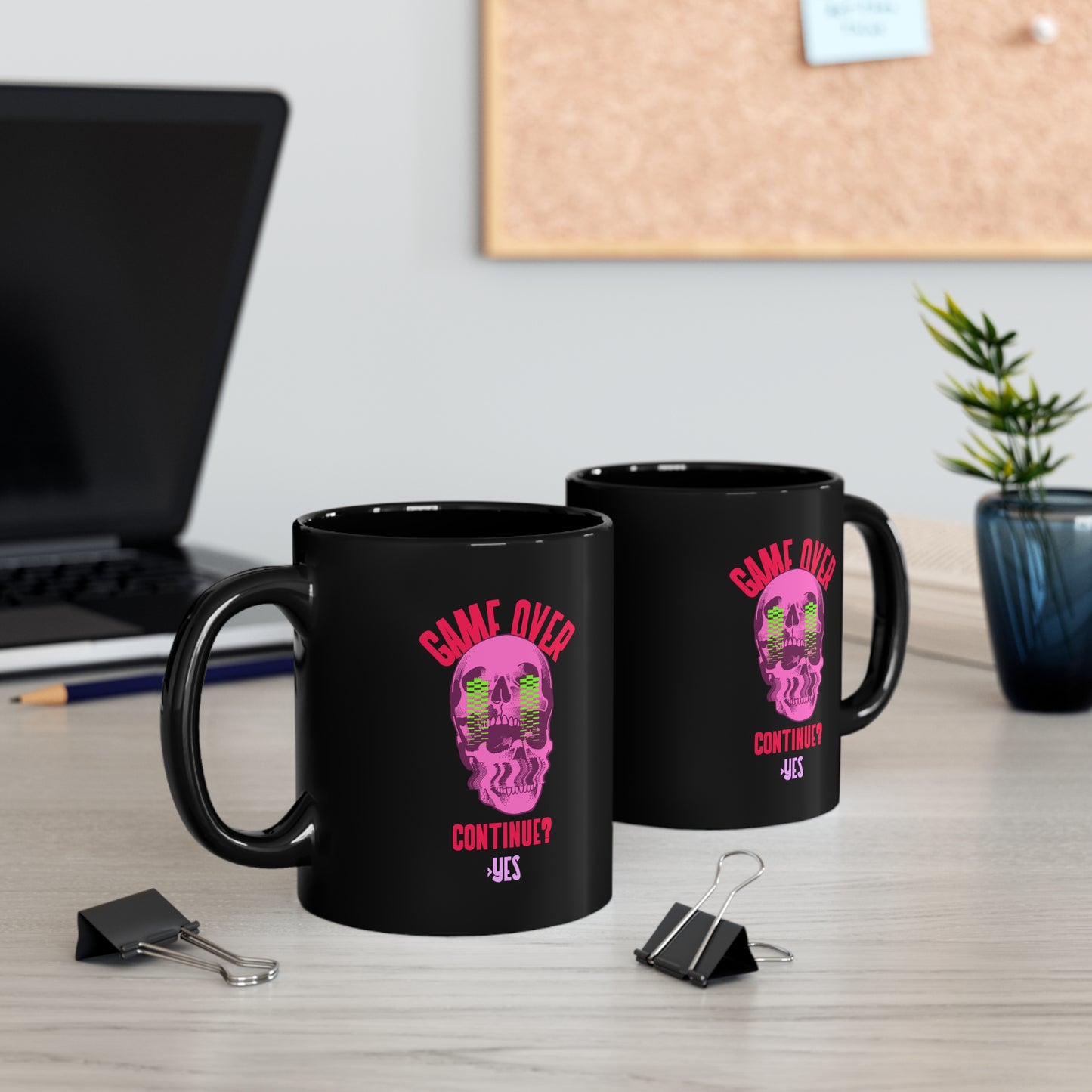 GAME OVER Black mug 11oz