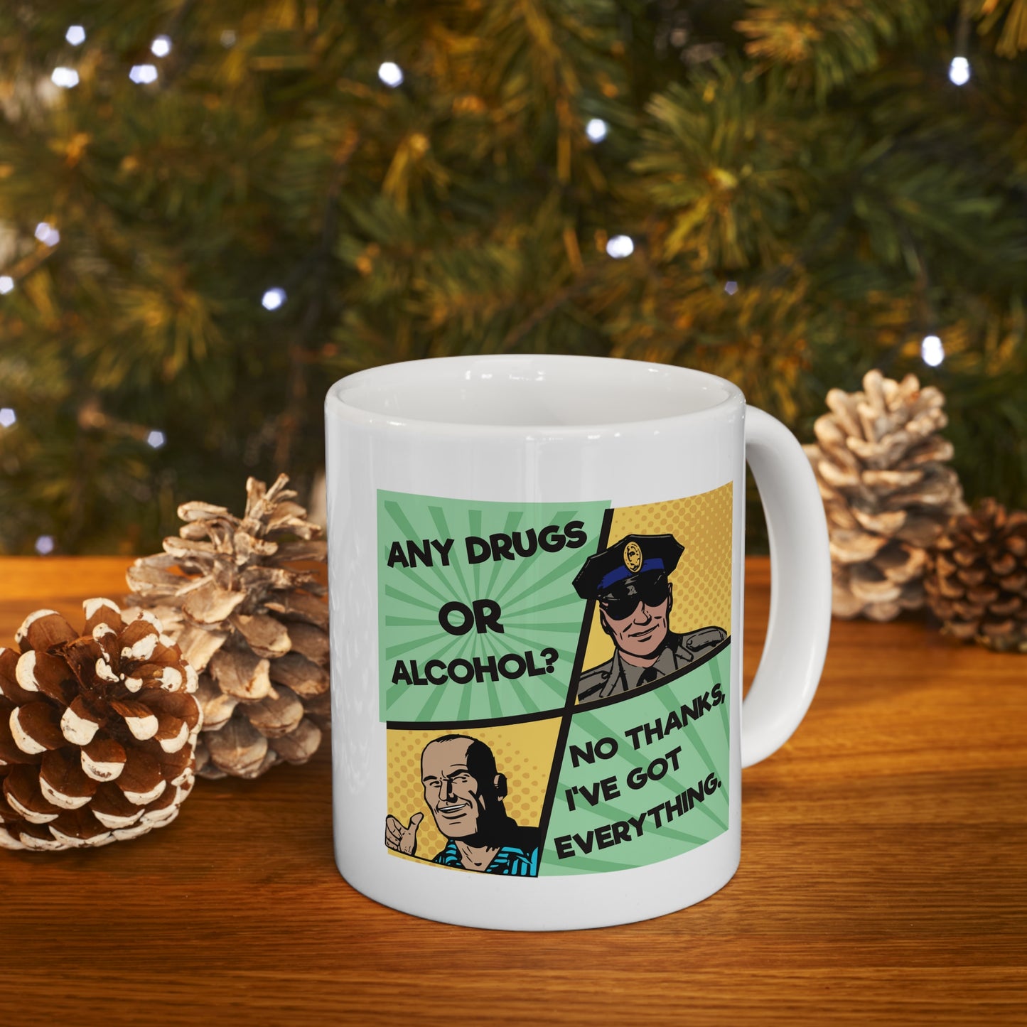 NO THANKS Ceramic Mug 11oz