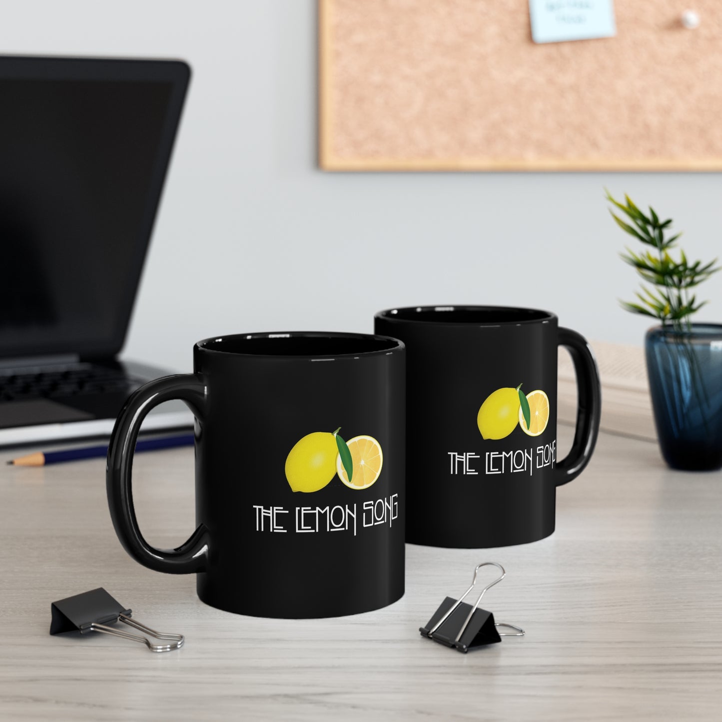 THE LEMON SONG Black mug 11oz