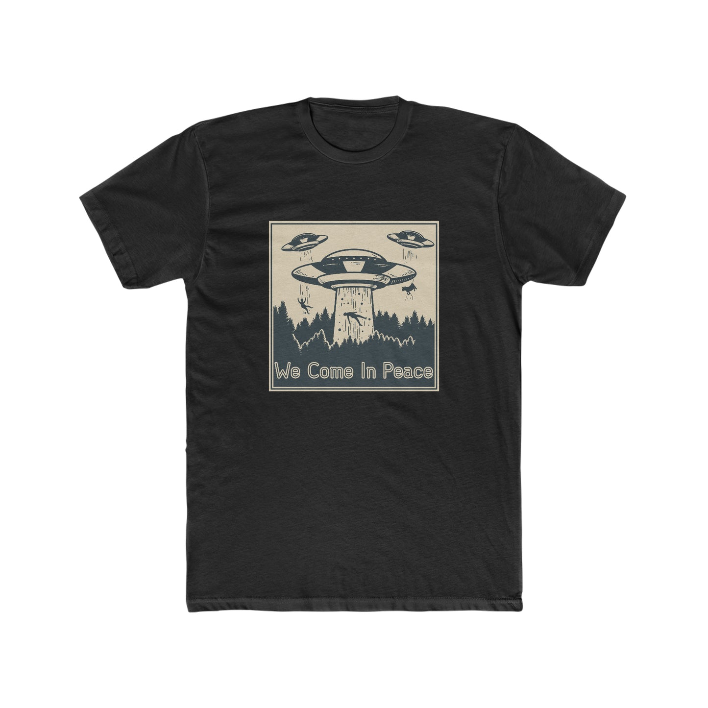 WE COME IN PEACE MEN'S TEE