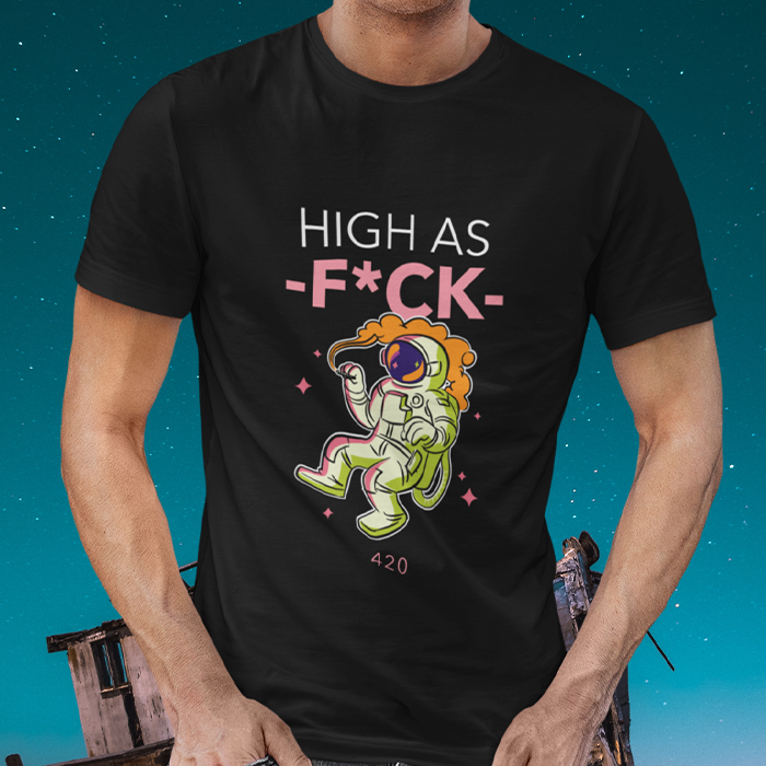 HIGH AS F*CK MEN'S TEE