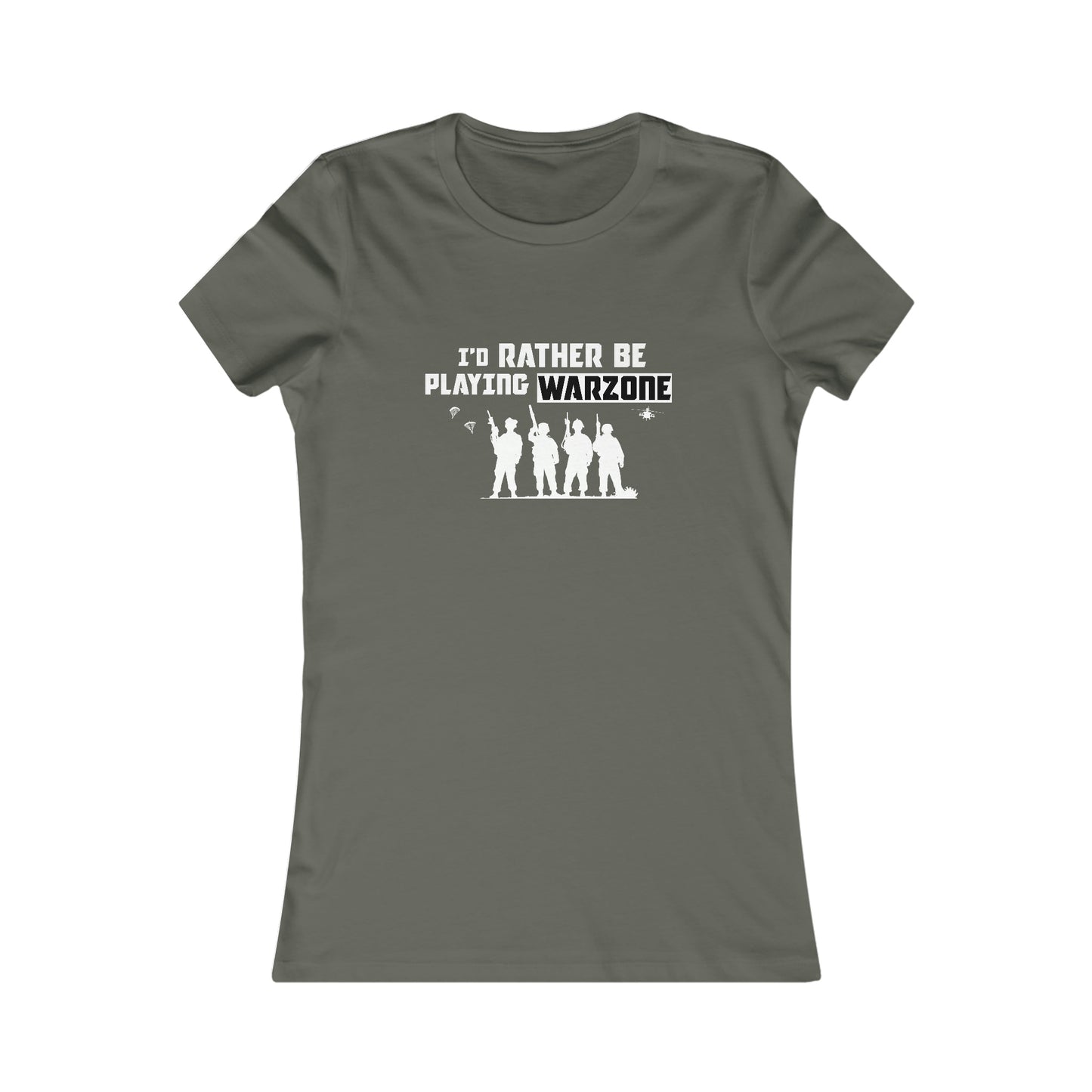 I'D RATHER PLAY WARZONE WOMEN'S T