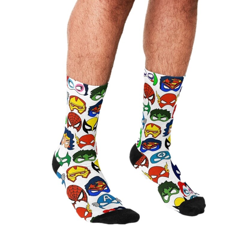 Funny Men's Comic Book Sock
