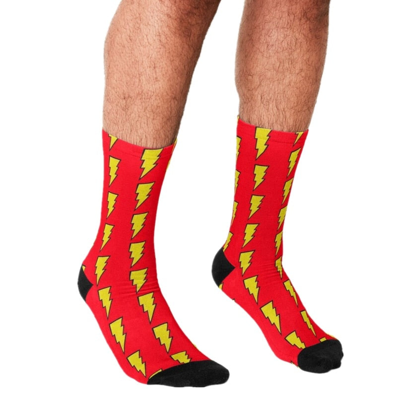 Funny Men's Comic Book Sock