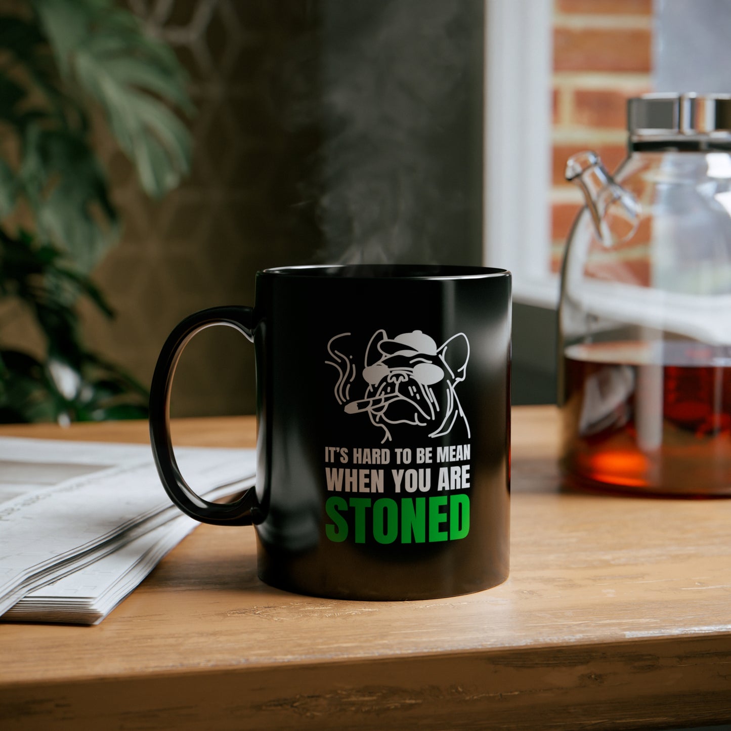 HARD 2 BE MEAN Black mug 11oz