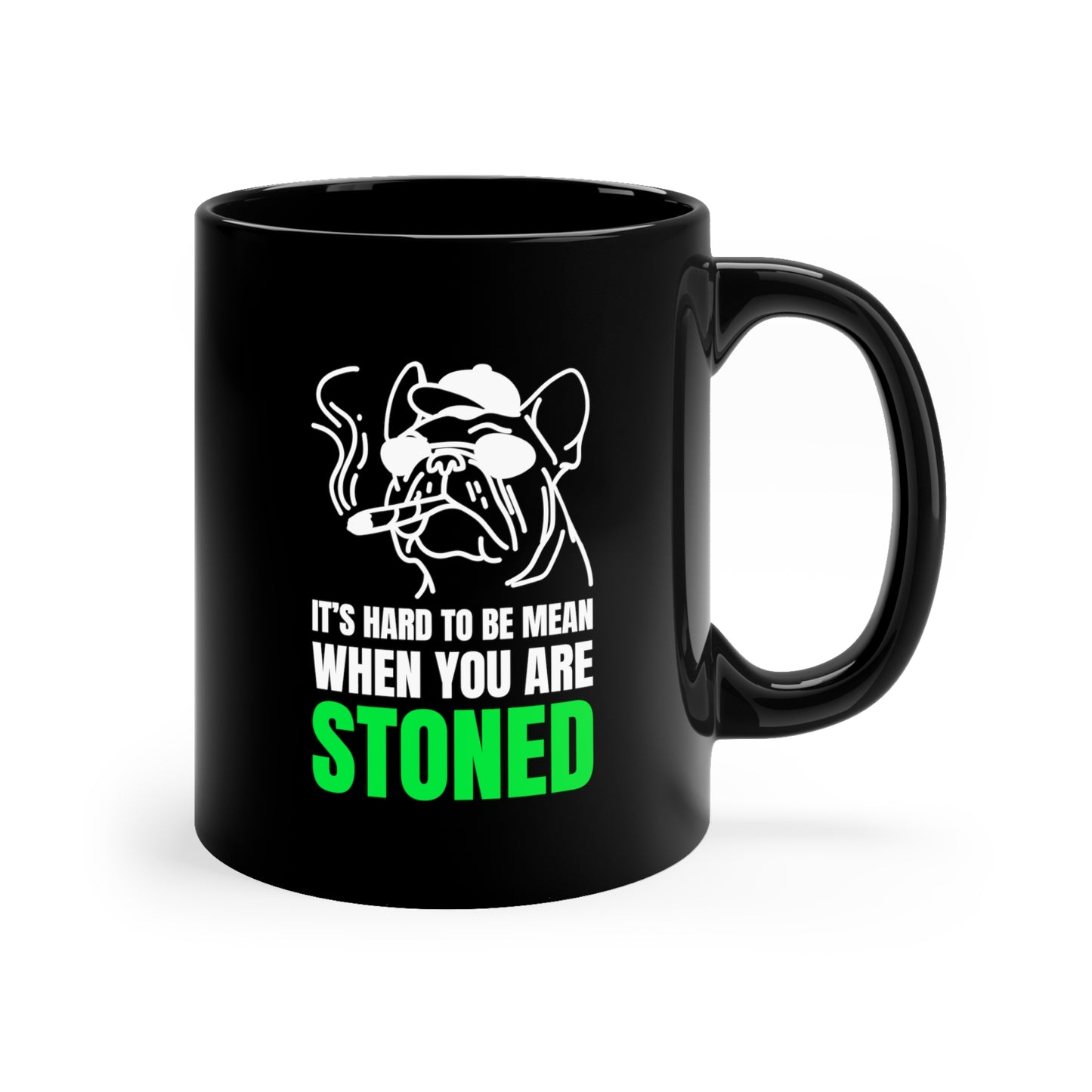 HARD 2 BE MEAN Black mug 11oz