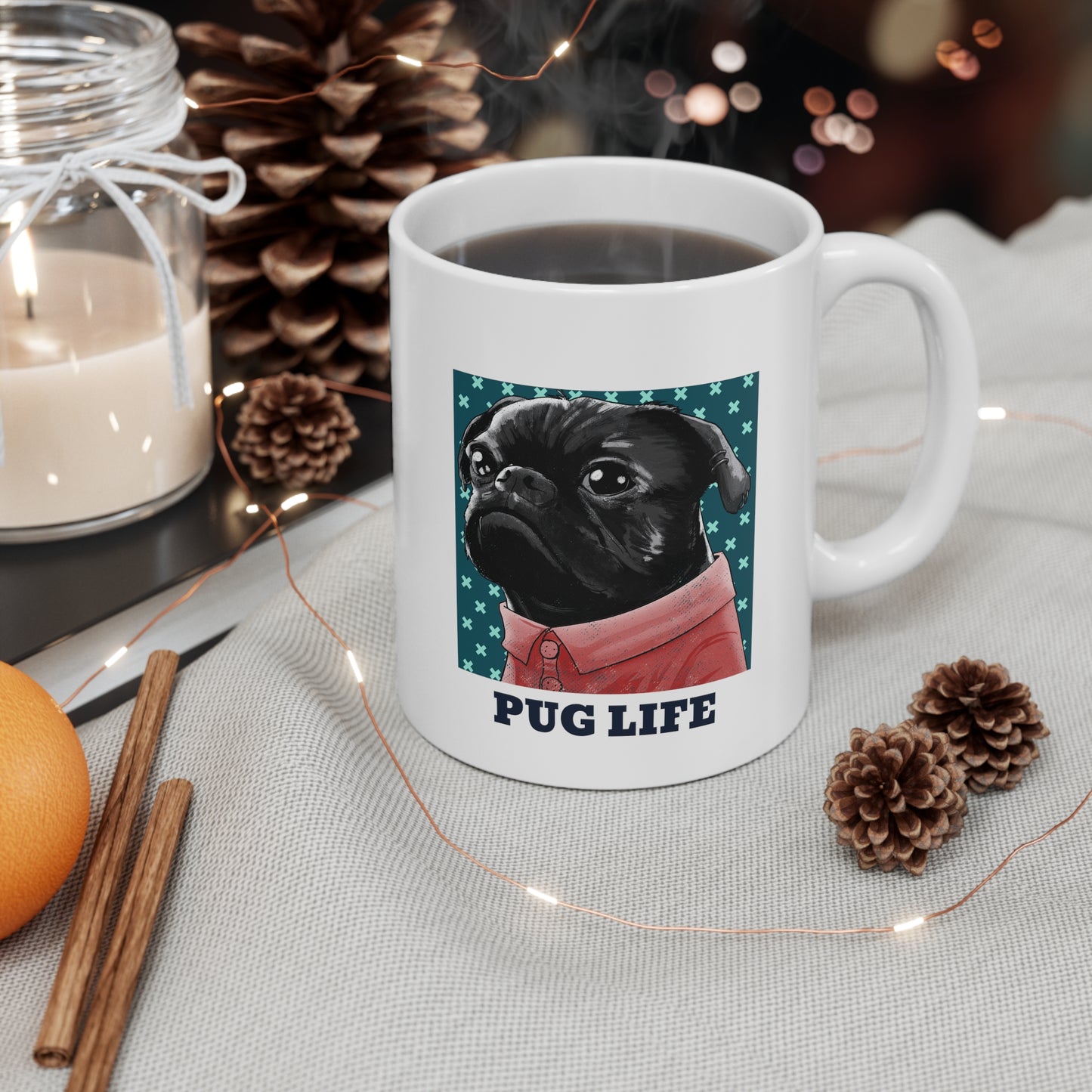 PUG LIFE Ceramic Mug 11oz