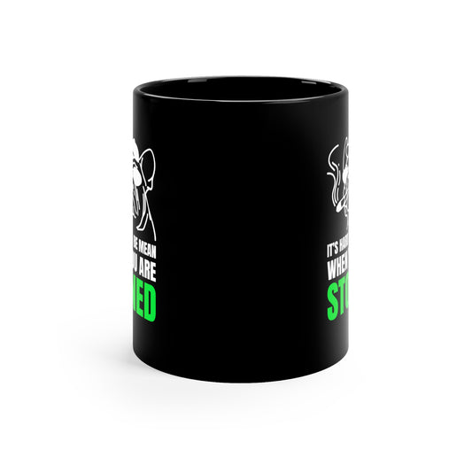 HARD 2 BE MEAN Black mug 11oz