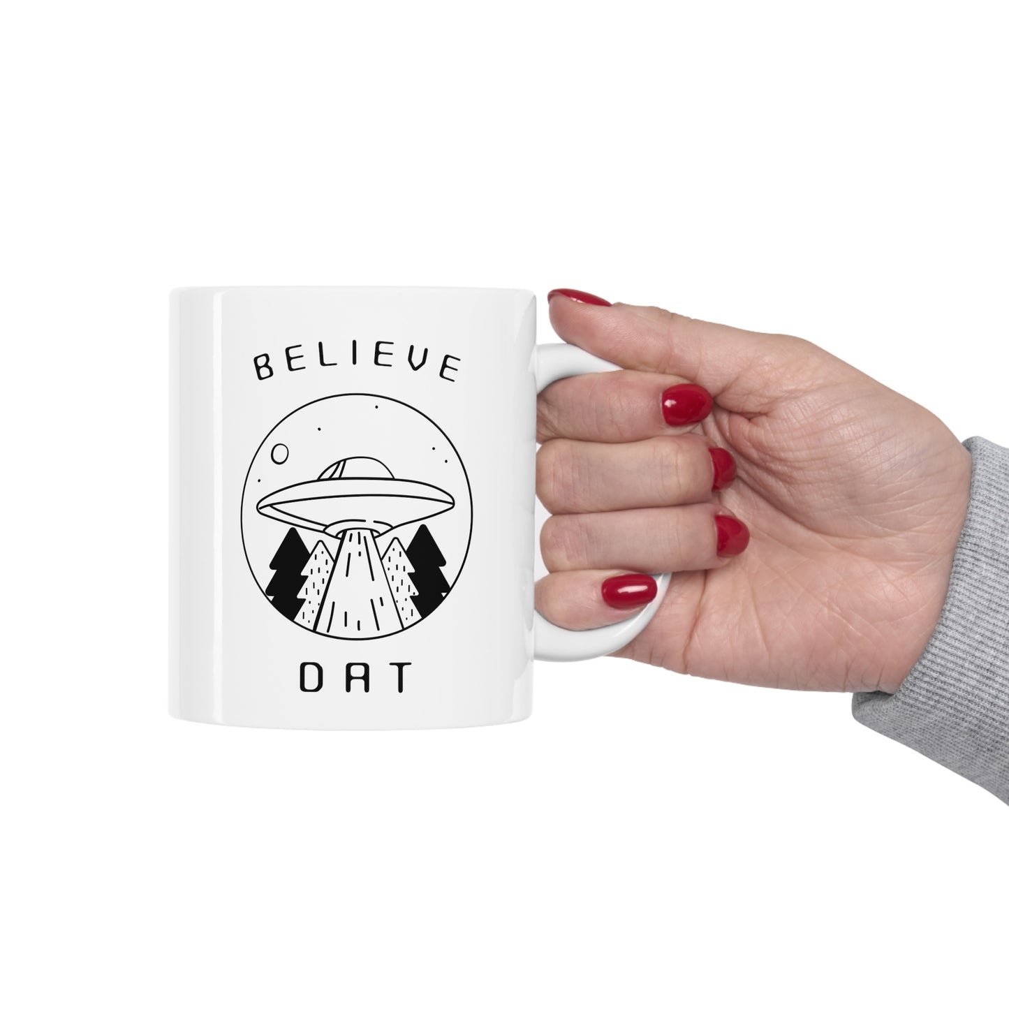 BELIEVE DAT MUG