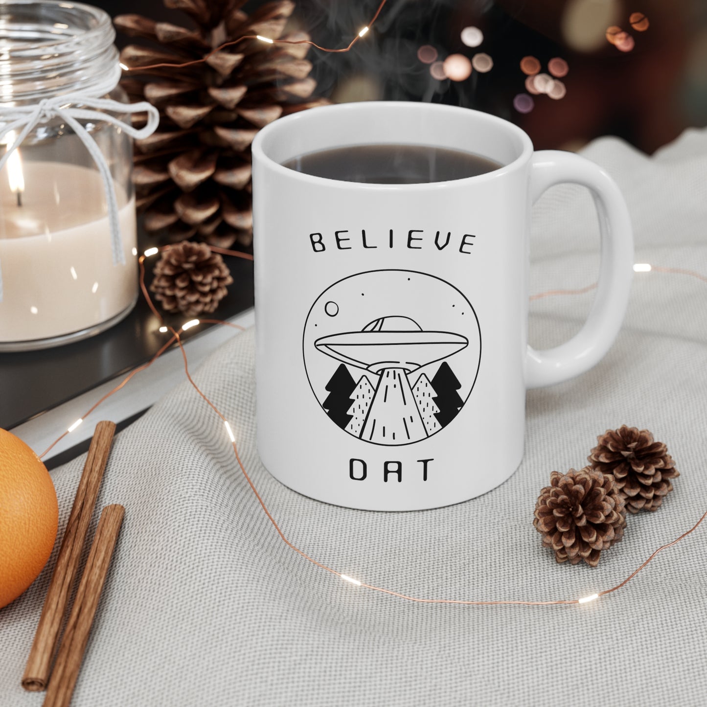 BELIEVE DAT MUG
