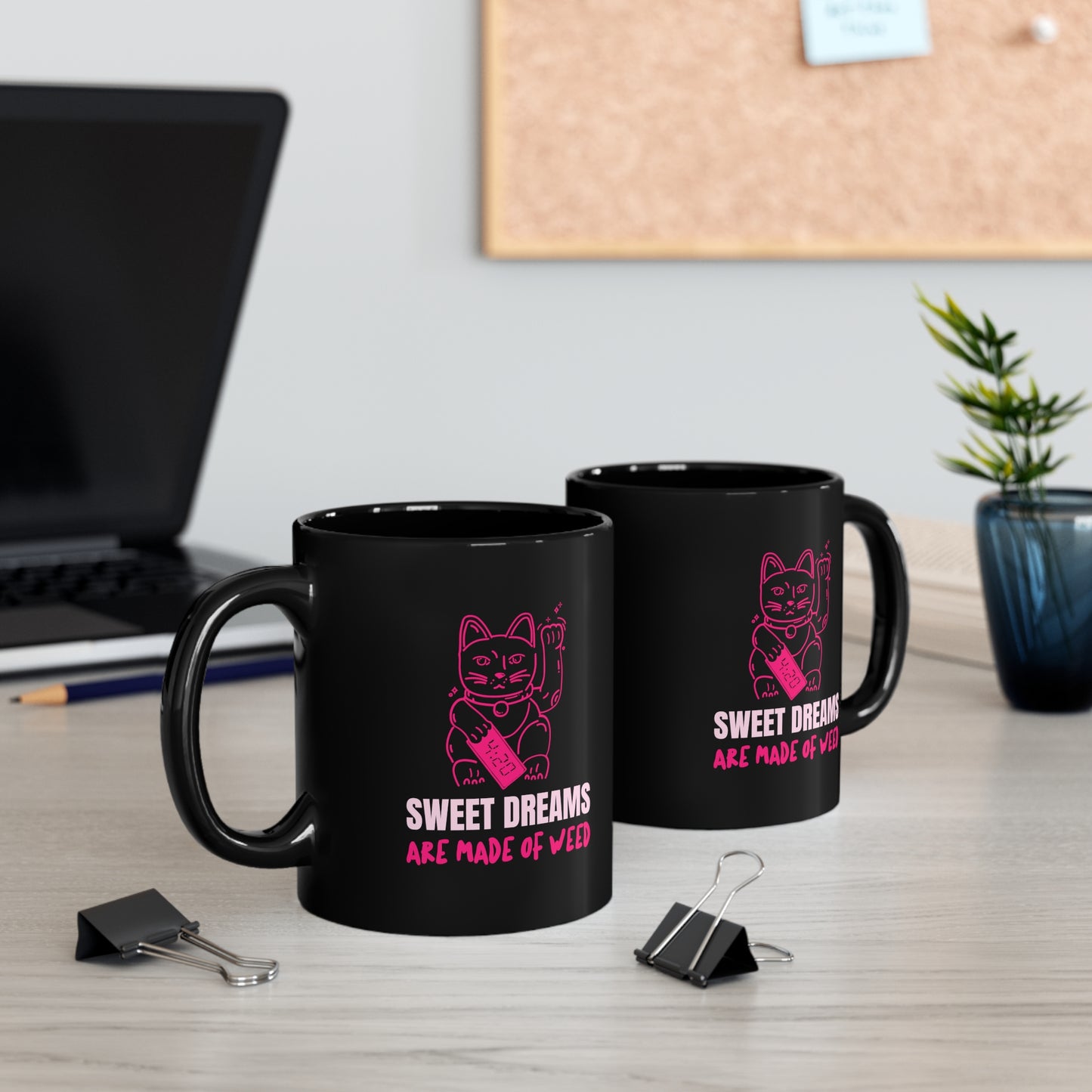 SWEET DREAMS Black mug 11oz