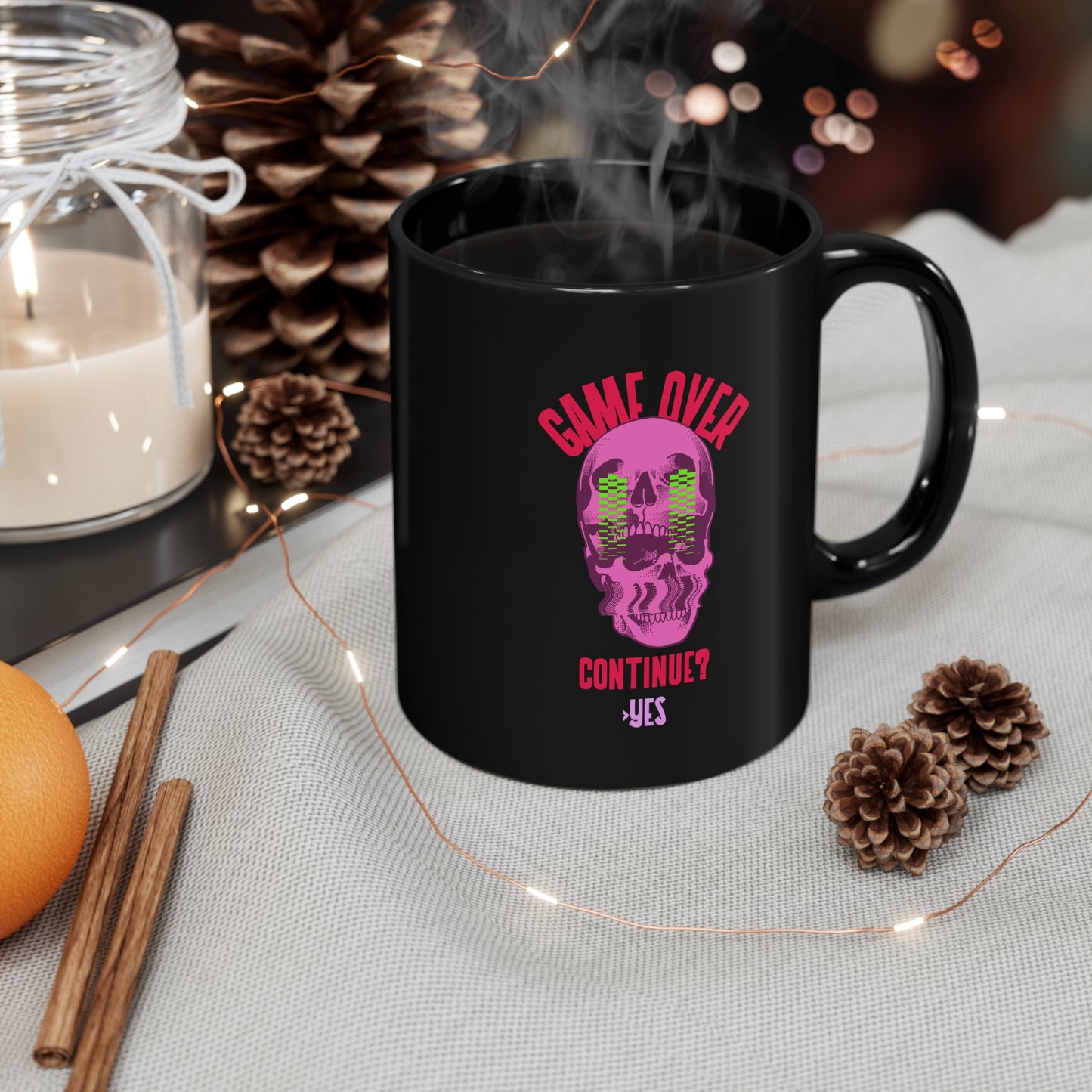 GAME OVER Black mug 11oz