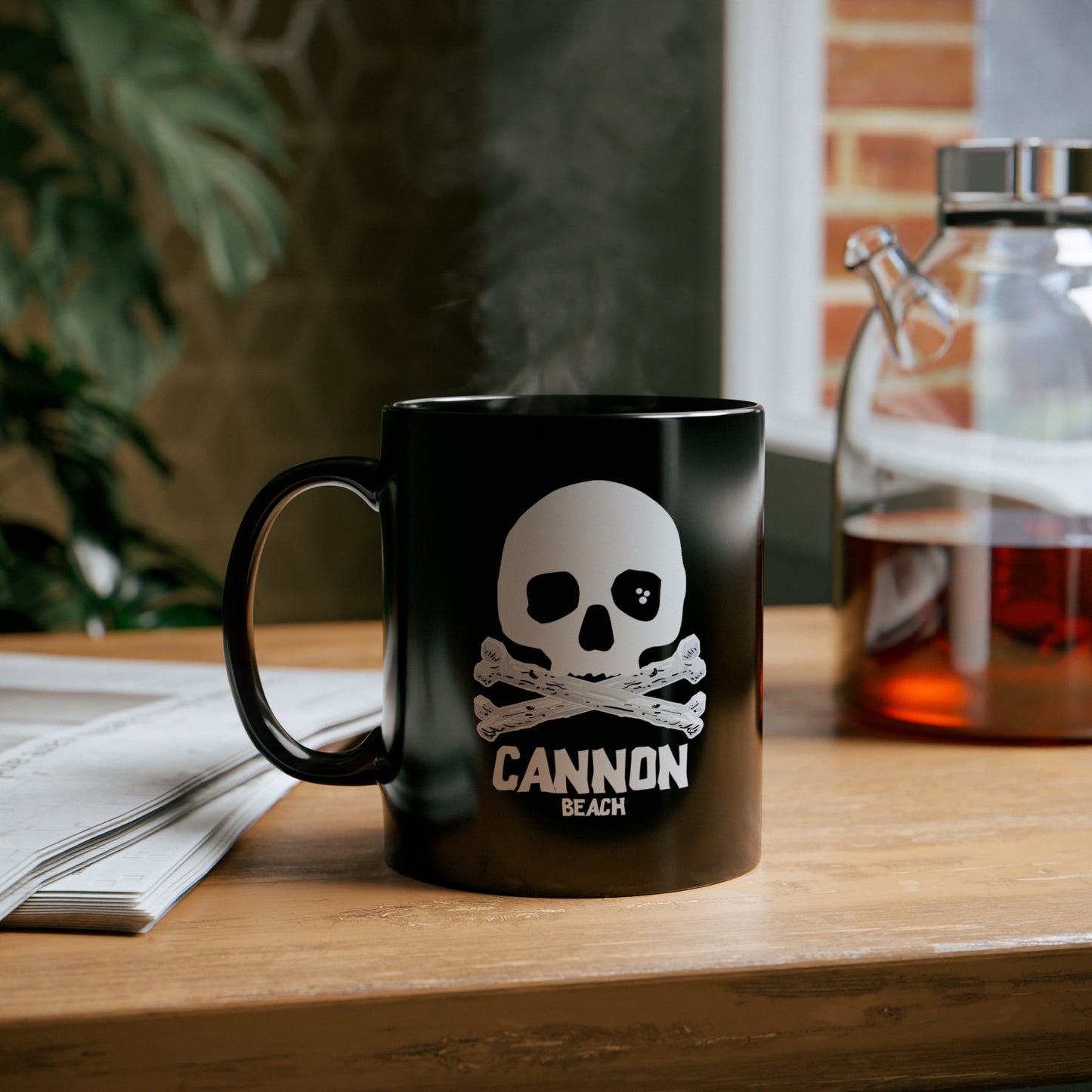 CANNON BEACH Black mug 11oz