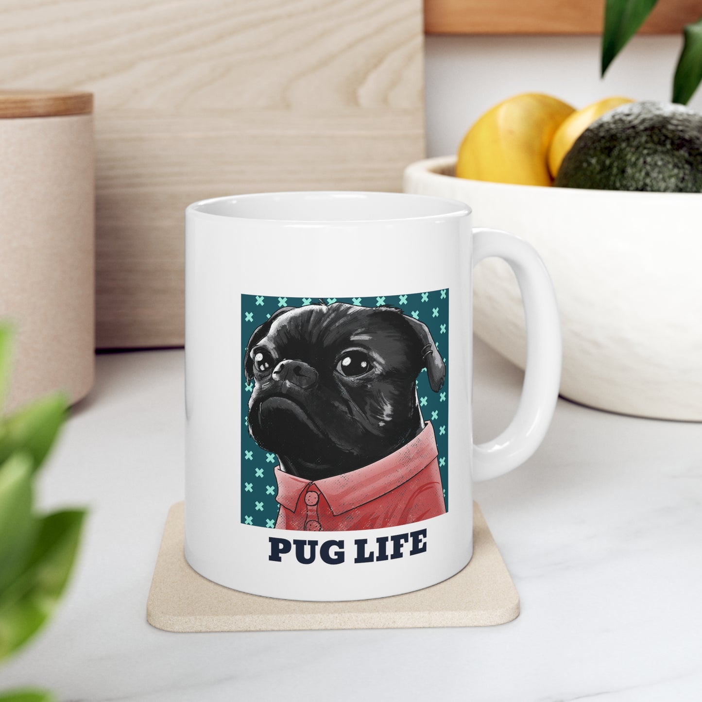 PUG LIFE Ceramic Mug 11oz