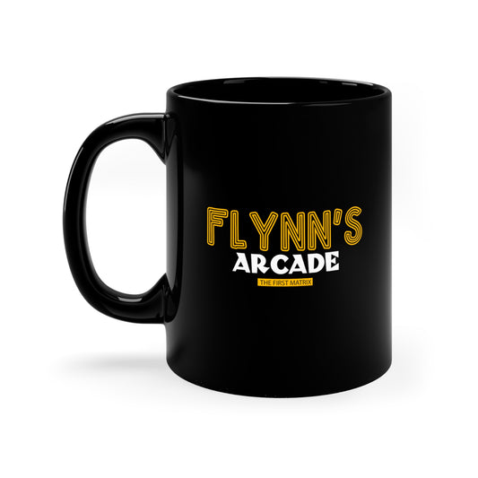 FLYNN'S Black mug 11oz