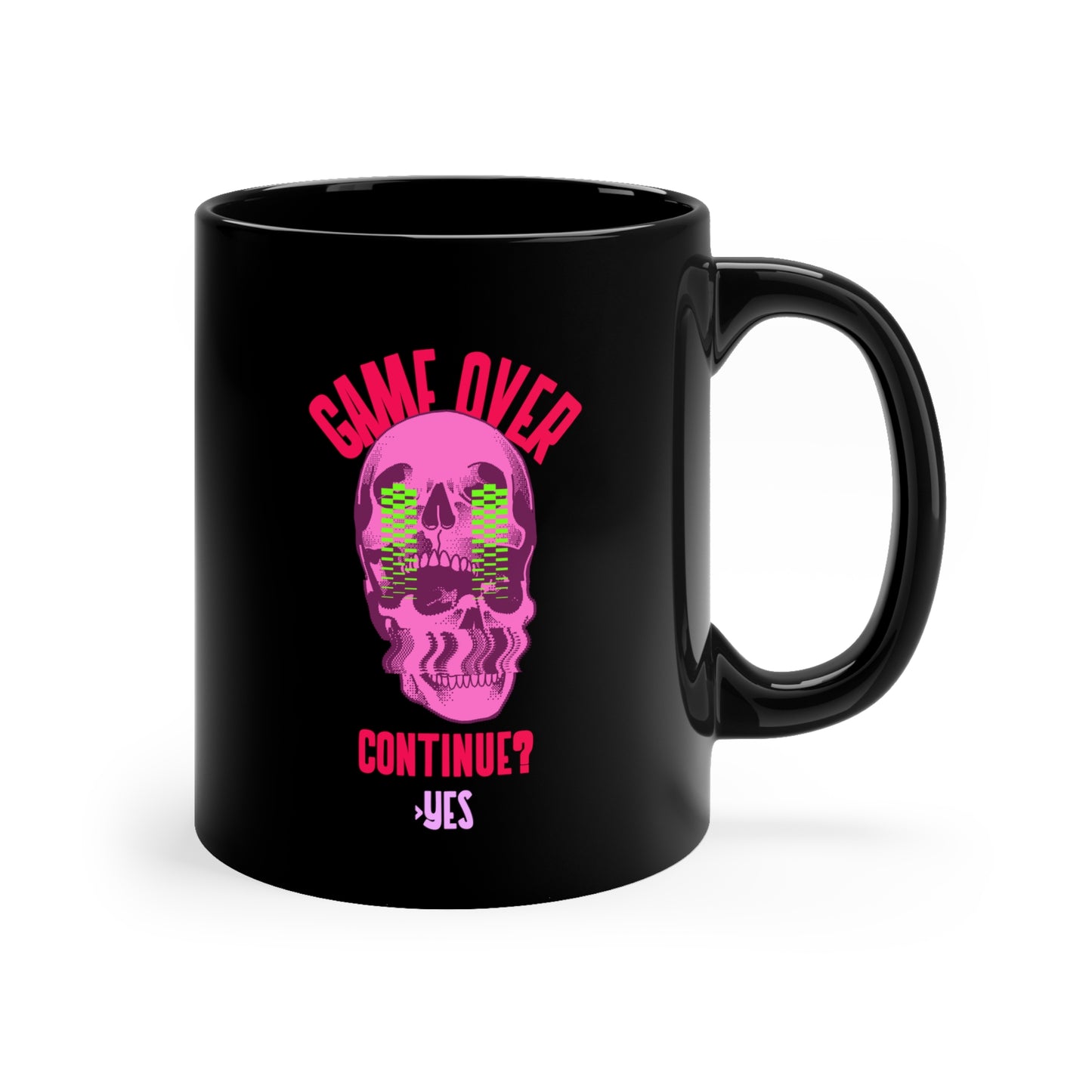 GAME OVER Black mug 11oz