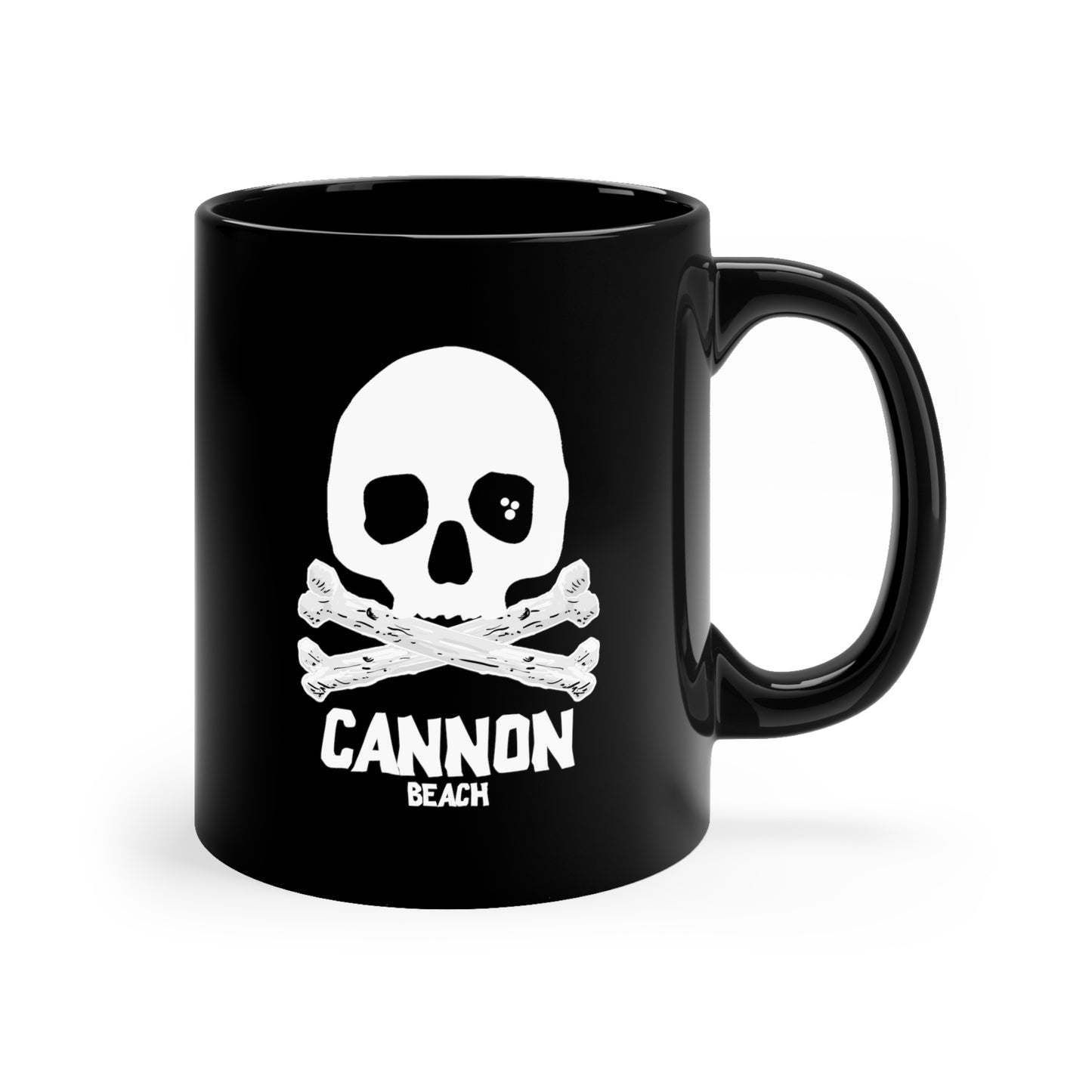 CANNON BEACH Black mug 11oz