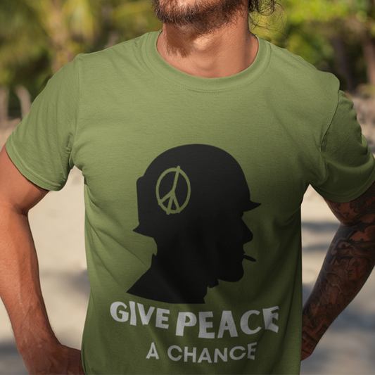 GIVE PEACE A CHANCE MEN'S TEE
