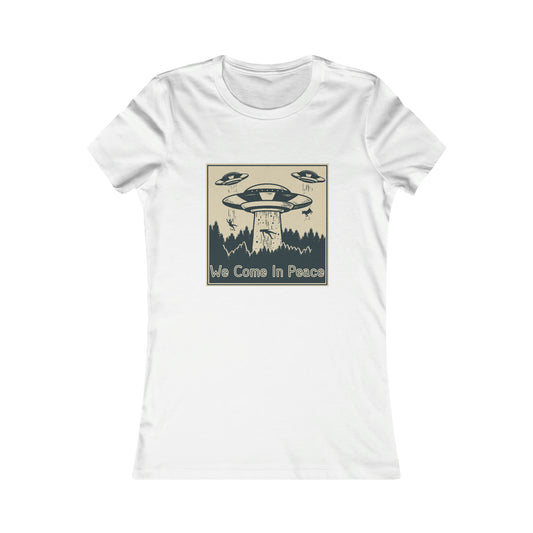 WE COME IN PEACE WOMEN'S T