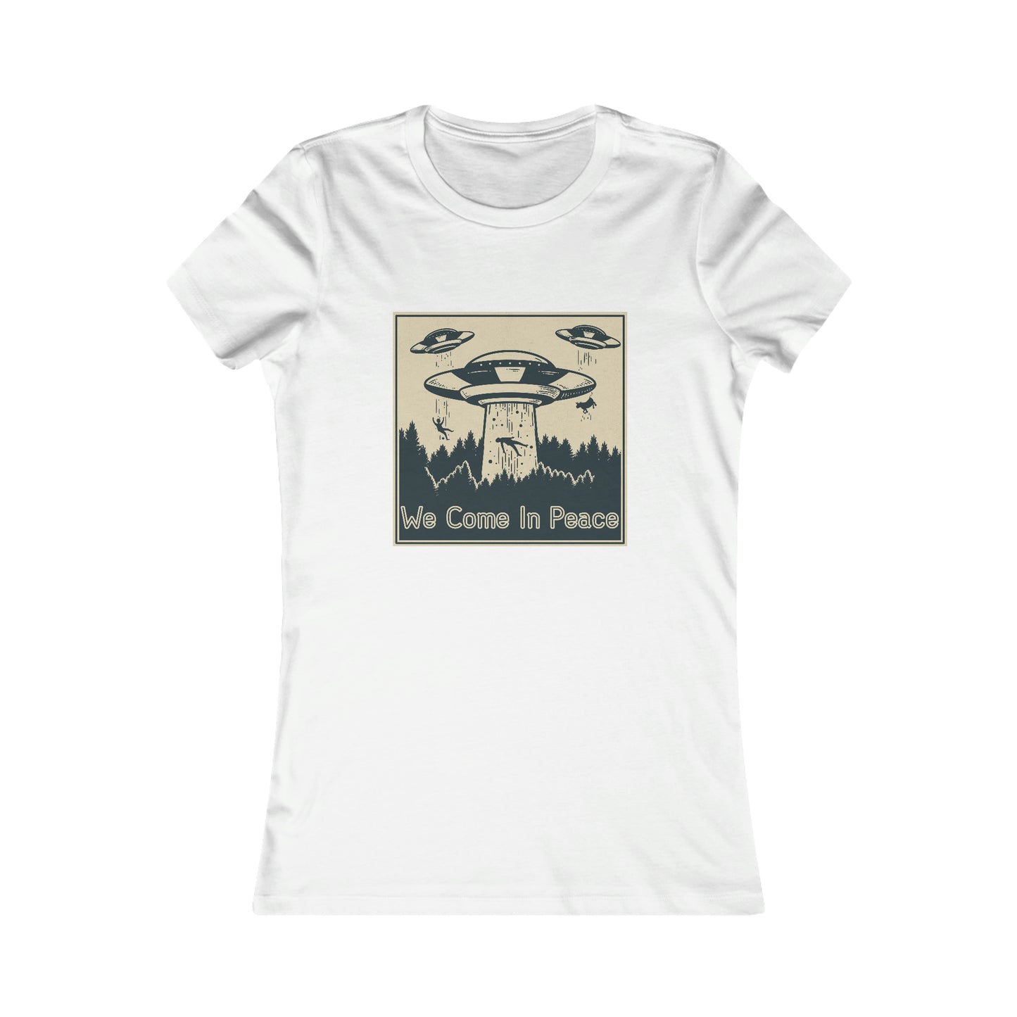 WE COME IN PEACE WOMEN'S T