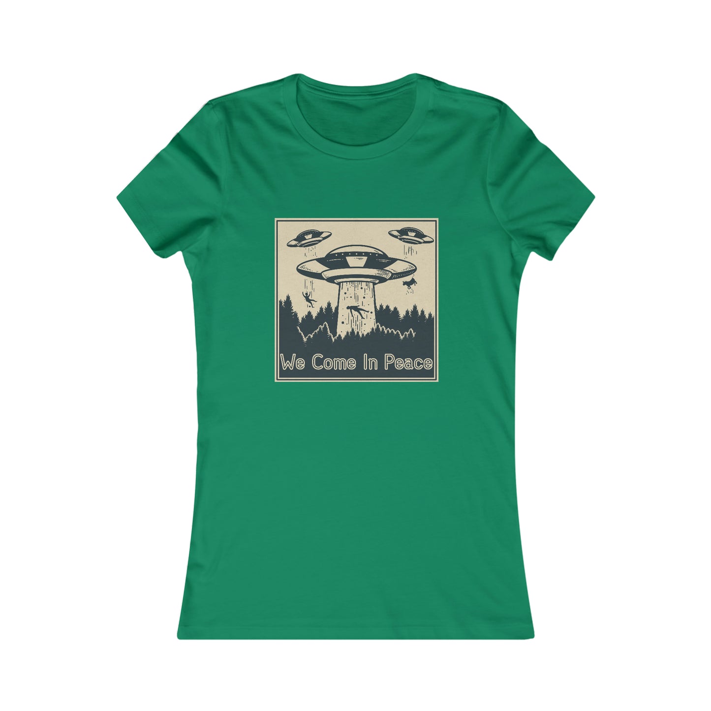WE COME IN PEACE WOMEN'S T